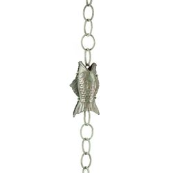 Good Directions Fish Rain Chain Bracket 4 in. W X 102 in. L