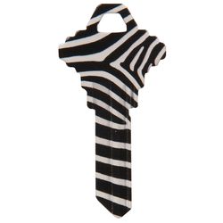 HILLMAN Wackey Zebra House/Office Universal Key Blank Single