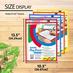 Bazic Products Dry Erase Pocket