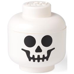 LEGO Licensed Skeleton Small Storage Head White 1 pc