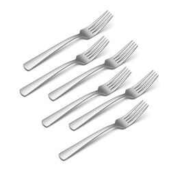 Onieda Aptitude Silver Stainless Steel Flatware Dinner Fork Set 6 pc