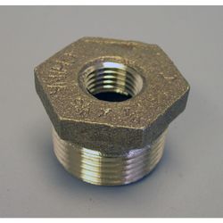 Campbell 2 in. MPT X 1-1/2 in. D FPT Red Brass Hex Bushing