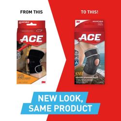 3M Ace Black Knee Support 1 pk