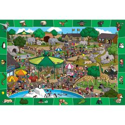 Eurographics A Day in the Zoo Jigsaw Puzzles Multicolored 100 pc