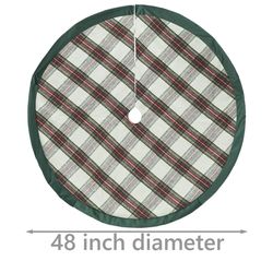 Dyno Plaid Tree Skirt 48 in.