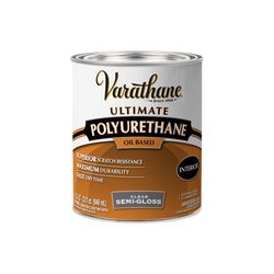 Varathane Premium Semi-Gloss Clear Oil-Based Polyurethane 1 qt