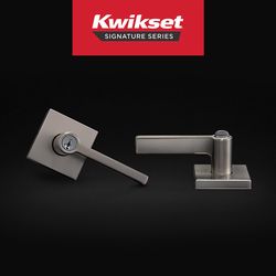 Kwikset SmartKey Halifax Satin Nickel Entry Lockset KW1 1-3/4 in.