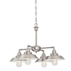 Westinghouse Iron Hill Brushed Nickel Metallic 4 lights Chandelier