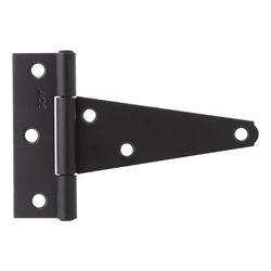 Ace 4 in. L Black Heavy Duty T Hinge 1 pk
