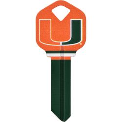 HILLMAN NCAA Kwikset/66 KW1 House/Office Key Blank Single Orange