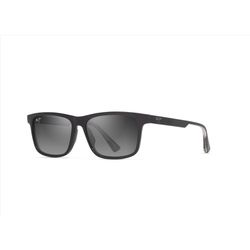 Maui Jim Okina Sunglasses Men's Shiny Black Frame Neutral Grey Lens Polarized