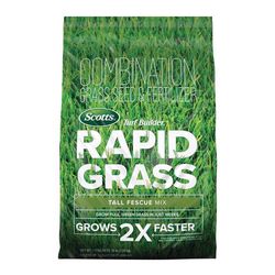 Scotts Turf Builder Rapid Grass Tall Fescue Grass Sun or Shade Grass Seed and Fertilizer 16 lb