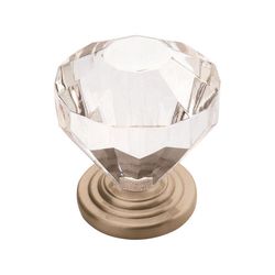 Amerock Traditional Classics Round Cabinet Knob 1-1/4 in. D 1-3/8 in. Satin Nickel 1 pk