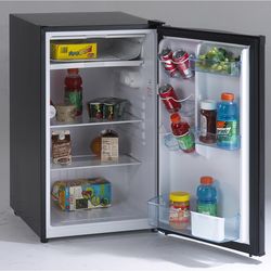 Avanti 4.4 cu ft Black Steel Compact Refrigerator 120 W