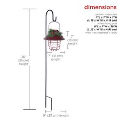 Alpine Lantern 10 in. Porch Decor