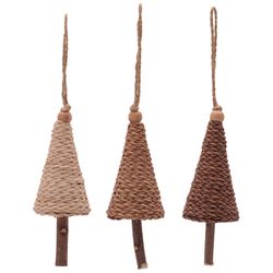 Good Tidings Brown Tree Ornament 5 in.