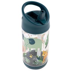 Stephen Joseph Flip Top 12 oz Green BPA Free Zoo Kids Water Bottle