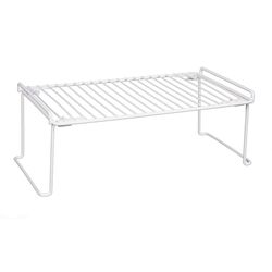Grayline Life Organized 6 in. H X 9 in. W X 17 in. L PE Coated White Stackable Shelf