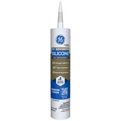 GE Advanced Almond Silicone 2 Window and Door Caulk Sealant 10.1 oz