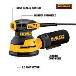 DeWalt 3 amps Corded 5 in. Random Orbit Sander Tool Only
