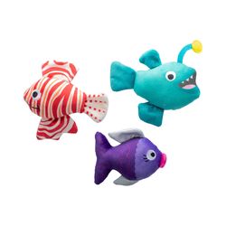 Pet Shop by Fringe Studio For Dog Assorted Any Fin Is Possible Dog Toy 1 pk