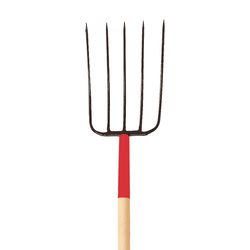 Razor-Back 5 Tine Steel Compost Fork 36 in. Wood Handle