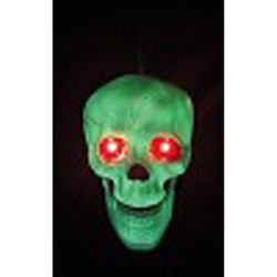 Seasons Crazy Bones 6 in. Prelit Skull Halloween Decor