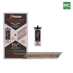 Paslode 1-1/2 in. L Plastic Strip Brite Fuel and Nail Kit 30 deg 802 pk