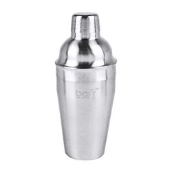 BarY3 18 oz Silver Stainless Steel Cocktail Shaker with Strainer