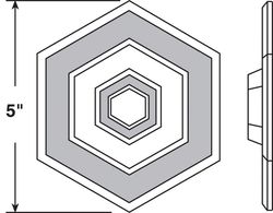 Prime-Line 5/8 in. H X 5 in. W X 5 in. L Vinyl White Wall Protector Mounts to wall