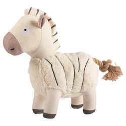 Pet Shop by Fringe Studio For Dog White Cotton Zebra Dog Toy 1 pk