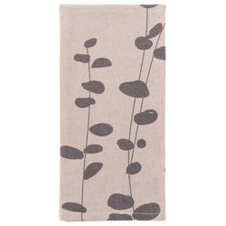 Karma Studio Black/Gray Cotton Eucalyptus Tea Towel 1 pk
