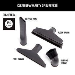 Craftsman 1-7/8 in. D Wet/Dry Vac Attachment 4 pc