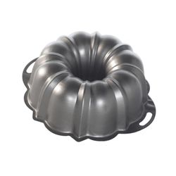 Nordic Ware ProForm Anniversary 10 in. W X 12 in. L Bundt Pan w/Handles Silver