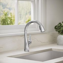 Sterling Tena One Handle Polished Chrome Pull-Down Kitchen Faucet