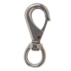Campbell 7/16 in. D X 3-11/16 in. L Polished Stainless Steel Quick Snap 220 lb
