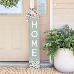 Sincere Surrounding Multicolored Wood/MDF 0.5 in. H X 46.5 in. L X 8 in. W Porch Sign