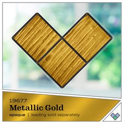 Gallery Glass Metallic Gold Craft Paint Exterior and Interior 2 oz