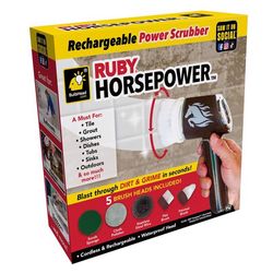 As Seen On TV Ruby Horsepower Power Scrubber 1 pk