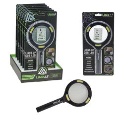 LitezAll Black LED COB Magnifier AA Battery