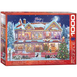 Eurographics Getting Ready for Christmas Jigsaw Puzzles Multicolored 1000 pc