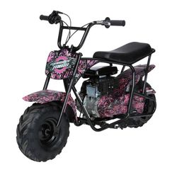 Mega Moto Moto Unisex 6 in. D Gas Powered Mini Bike Mountain Bicycle Purple
