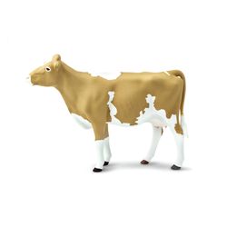 Safari Ltd. Safari Farm Guernsey Cow Toy Brown/White