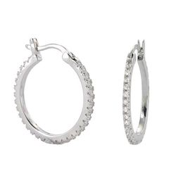 Montana Silversmiths Women's Classic Medium Hoop Silver Earrings Water Resistant