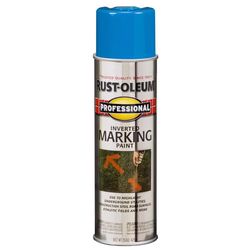 Rust-Oleum Professional Caution Blue Inverted Marking Paint 15 oz