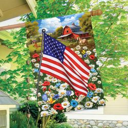 Briarwood Lane House Flag 40 in. H X 28 in. W