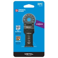Imperial Blades Starlock 3-15/16 in. L Bi-Metal Oscillating Saw Blade 3 pk