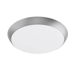 Feit 3 in. H X 11 in. W X 11 in. L Brushed Nickel White Ceiling Fixture