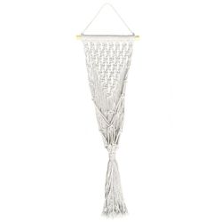 Meesh Drops Natural Macrame 31 in. H Hammock Plant Hanger 1 pk