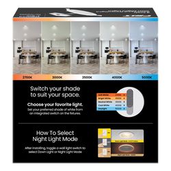 Feit LED Retrofits White 5 in. W Aluminum LED Canless Recessed Downlight 10.3 W